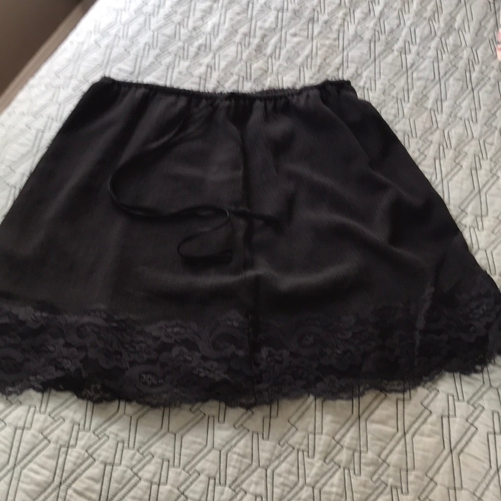 Black vintage inspired midi skirt
